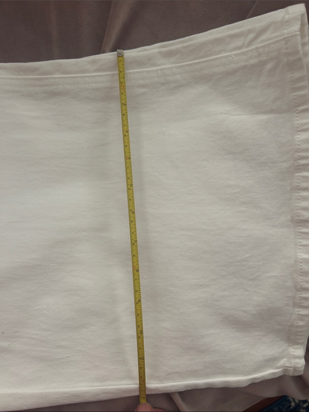 Just Black Wide Leg Flare Jeans in White - Picture 7 of 7
